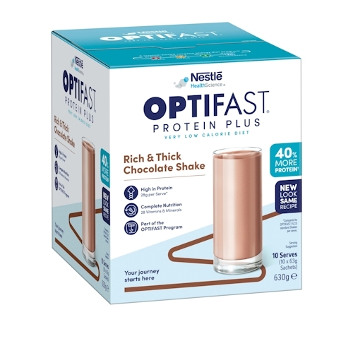 Optifast Protein Plus Shake Chocolate 63g (10 Sachets)