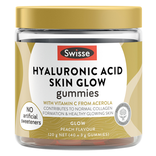 Swisse Beauty Hyaluronic Acid Skin Glow Gummies 40 Pack