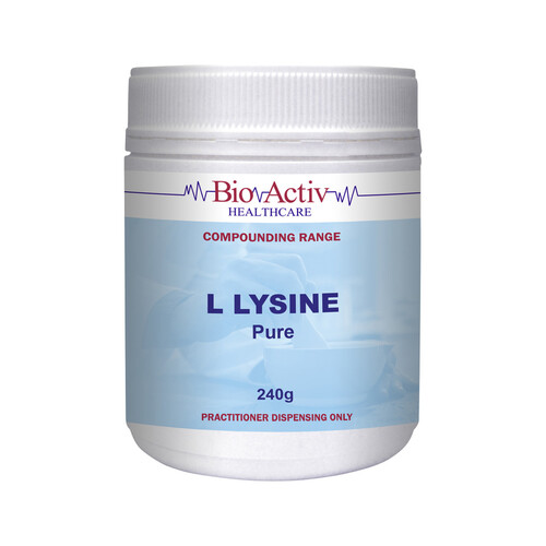 BioActiv Healthcare Compounding Range L Lysine (Pure) 240g