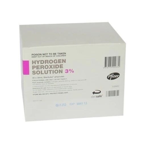  Hydrogen Peroxide Solution 3% 10vol 30ml (Pack 30)