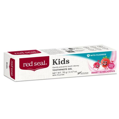 Red Seal Kids Berry Bubblicious Fluoride Toothpaste 70g