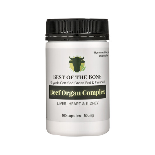 Best of the Bone Organic Beef Organ Complex Liver, Heart & Kidney 160 capsules 