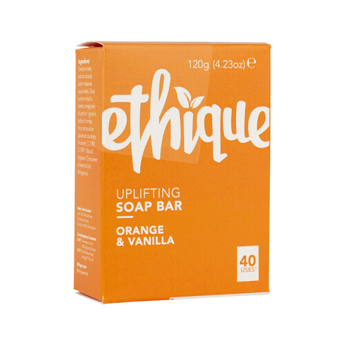 Ethique Bar Soap Uplifting Sweet Orange & Vanilla 120g