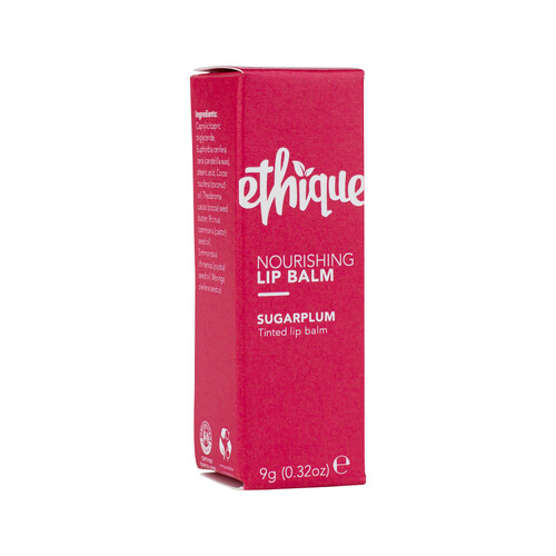 Ethique Lip Balm Nourishing Sugarplum Tinted 9g