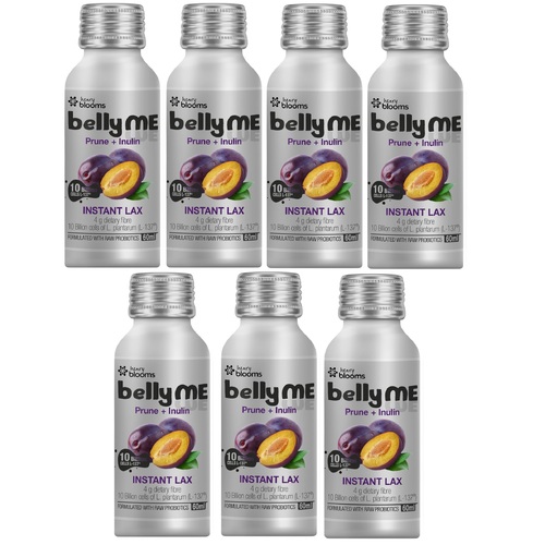 Henry Blooms BellyME Instant Lax Prune + Inulin Shots Natural Berry 60ml x 7 Pack