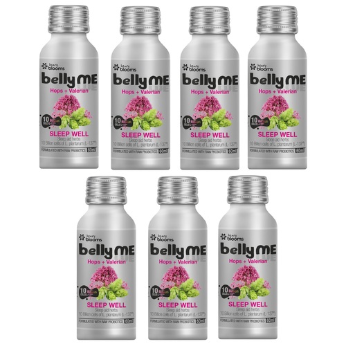 Henry Blooms BellyME Sleep Well Hops + Valerian Natural Berry Flavour 60ml x 7 Pack