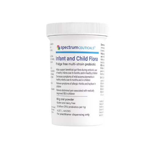 Spectrumceuticals Infant and Child Flora (Fridge Free Multi-Strain Probiotic) Oral Powder 60g