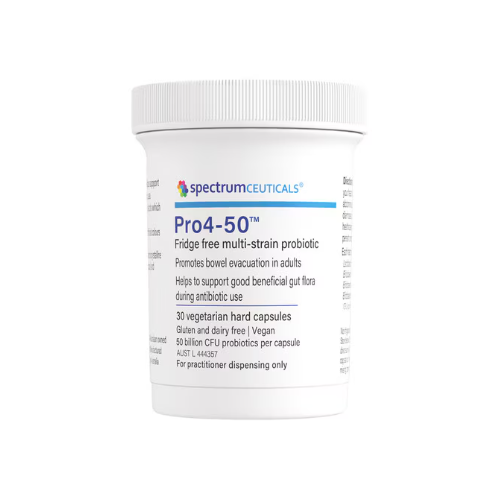 Spectrumceuticals Pro4-50 (Fridge Free Multi-Strain Probiotic) 30 Vegetarian Capsules 