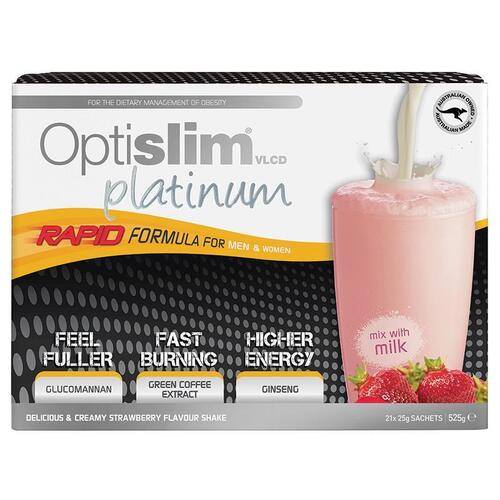 Optislim VLCD Platinum Strawberry 21x25g