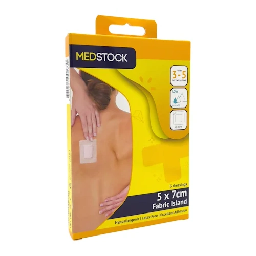 Medstock Fabric Island Dressing Multipack 5x7cm 5 Pack