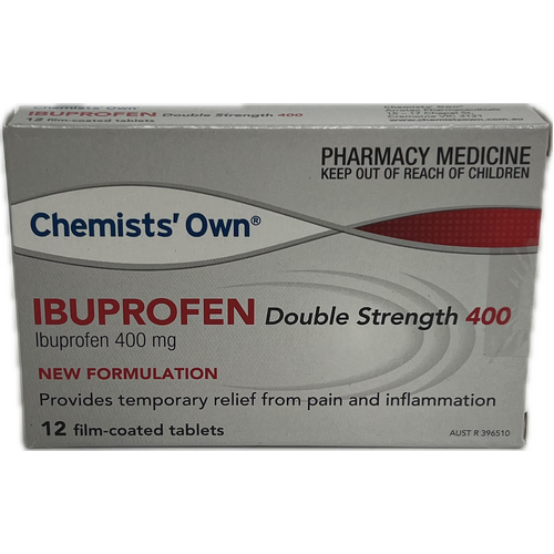 Chemists Own Ibuprofen Double Strength 400mg 12 Tablets (S2)