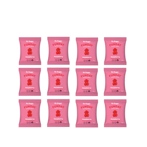 Funday Raspberry Gummy Frogs 50g x12