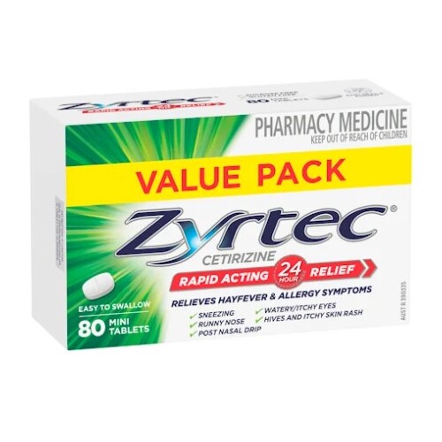 Zyrtec 10mg Tab 80