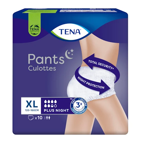 Tena Pants Plus Night Extra Large 10 Pack [2 Bulk Buy]