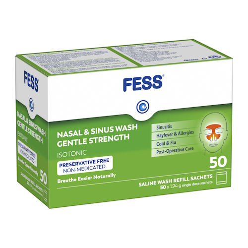 Fess Nasal & Sinus Wash Refill Gentle Strength 50