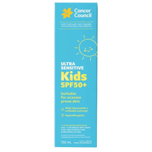 Cancer Council Kids Ultra Sensitive SPF50+ 150mL