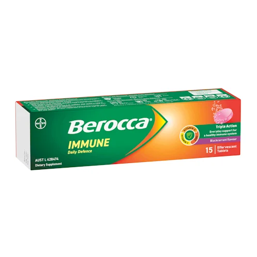 Berocca Immune Daily Defence Blackcurrant 15 Tablets