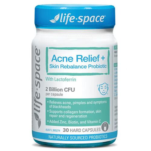 Life-Space Acne Relief + Skin Rebalance 30 Capsules