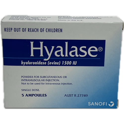 Hyalase Ampoules 1500 IU Box of 5