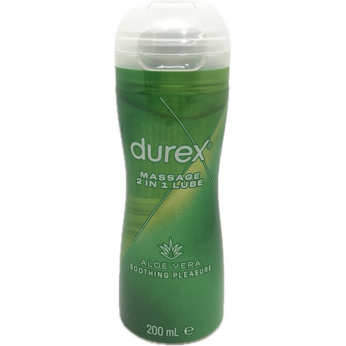 Durex Massage 2 in 1 Lubricant Aloe Vera Soothing Pleasure 200mL