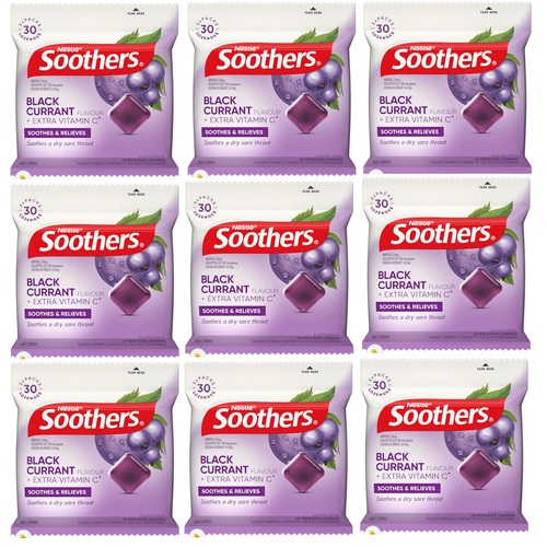 Nestle Soothers Blackcurrant Multipack 30 Lozenges x9 