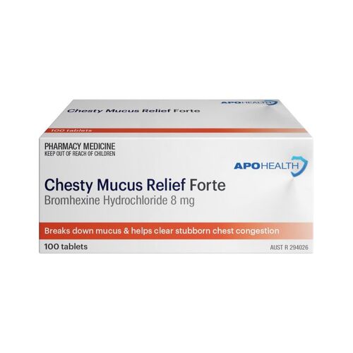 APH Chesty Mucus Relief Forte 100 Tablets