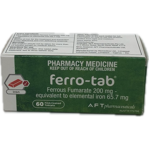 Ferro-Tab 60 Tablets  (S2)