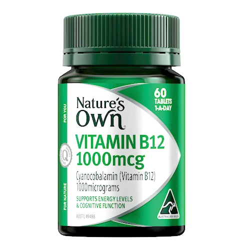 Nature's Own Vitamin B12 1000mcg 60 Tablets