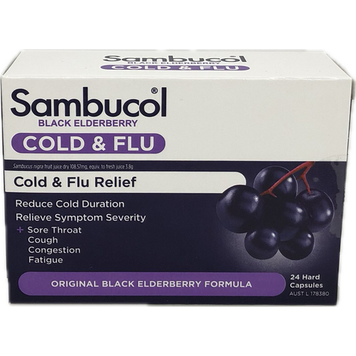 Sambucol Cold & Flu 24 Gel Capsules