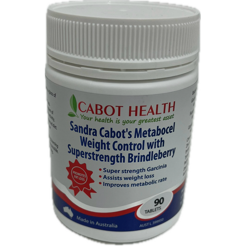 Cabot Health Metabocel Weight Control with Superstrength Brindleberry 90 Tablets