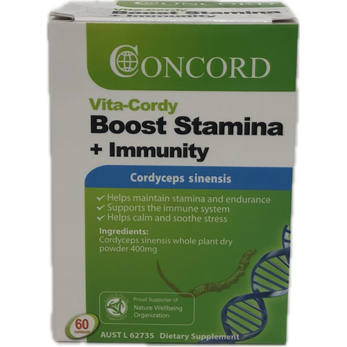 Concord Vita Cordy Boost Stamina Immunity 60 Capsules