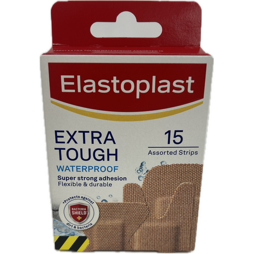 Elastoplast Heavy Fabric Waterproof Plaster 15 Assorted Strips