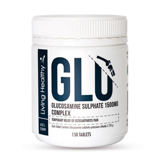 Living Healthy Glucosamine Sulphate 1500mg Complex 150 Tablets