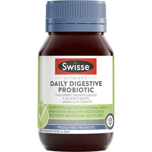 Swisse Ultibiotic Daily Digestive Probiotic 30 Capsules