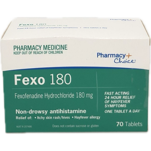 Pharmacy Choice Fexo 180mg 70 Tablets (S2)