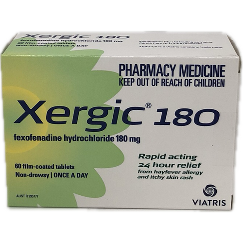 Xergic 180mg 60 Tablets (S2)