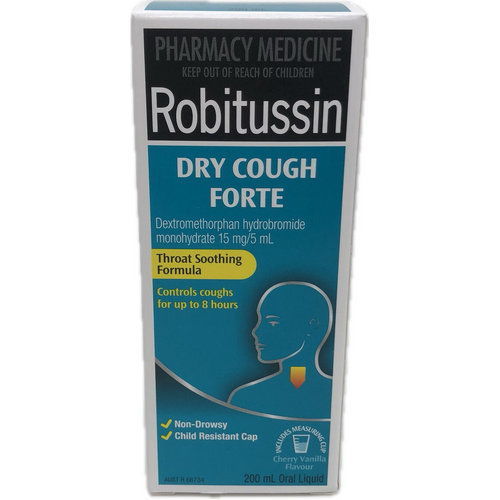 Robitussin Dry Cough Forte 200mL (S2)