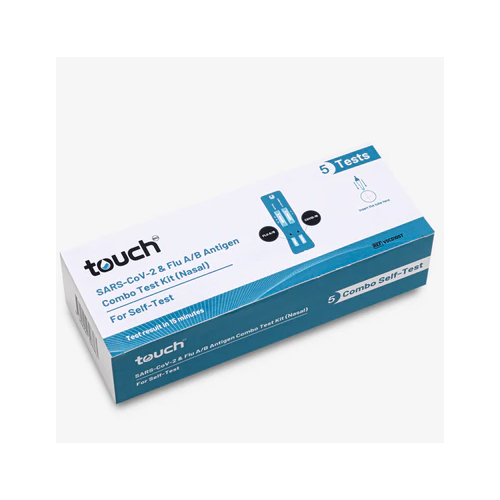 TouchBio 2in1 Flu A/B and COVID19 Rapid Antigen Test For Self-Testing 5 Tests