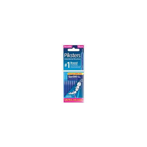 Piksters Interdental Brushes Size 000 Navy Blue 10 Pack