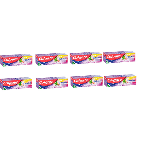 Colgate Toothpaste Max Fresh Rainbow 100g x8