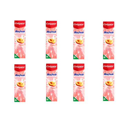 Colgate Toothpaste Max Fresh Peach 100g x8