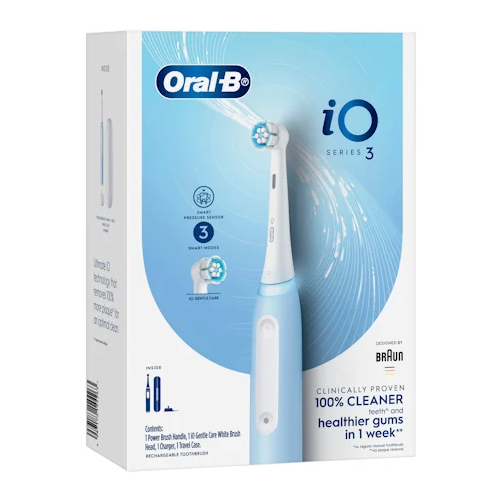 Oral B iO Series 3 Electric Power Toothbrush (Ice Blue)