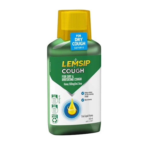 Lemsip Dry Cough Liquid 180mL