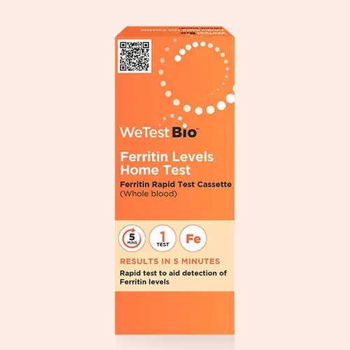 We Test Bio Ferritin (Iron) Home Test Kit CDU 6 Pack