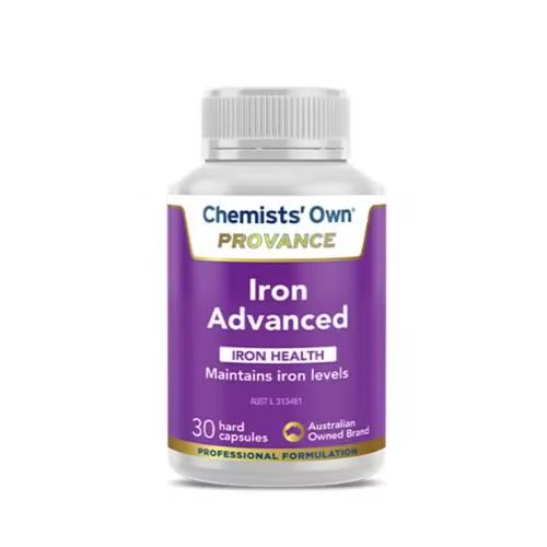 Chemists' Own Provance Iron Advanced Capsules 30