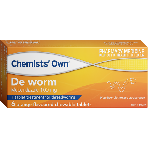 Chemist's Own DeWorm Chewable 6 Tablets