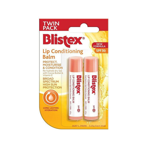 Blistex Lip Balm Conditioning SPF 30 Twin Pack 