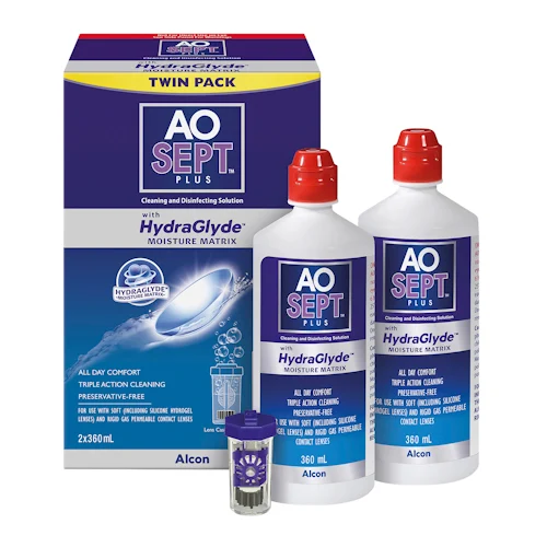 AOSEPT Plus with HydraGlyde Twin Pack 2 x 360 ml