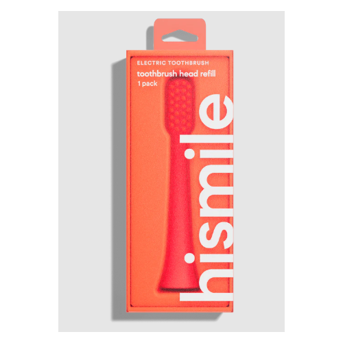 HiSmile Electric Toothbrush Head Refill Bright Red (1 Pack)