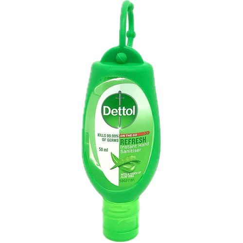 Dettol Instant Hand Sanitiser Refresh Green Clip 50ml